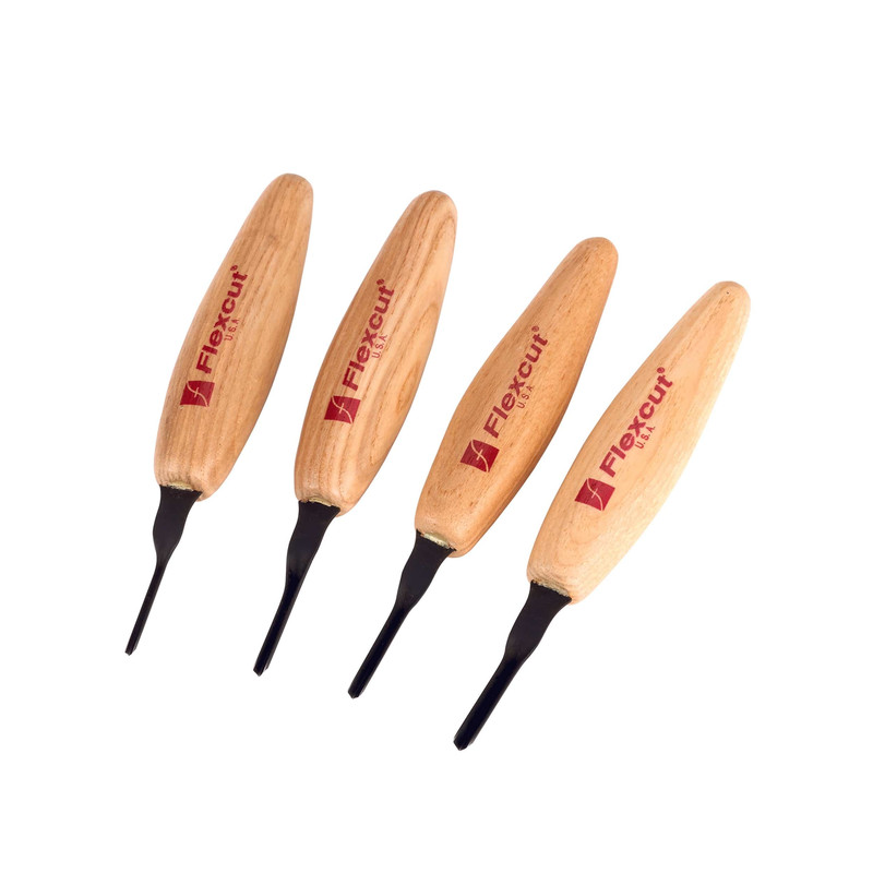 60° V-Parting Micro Tool Set- 4 Piece